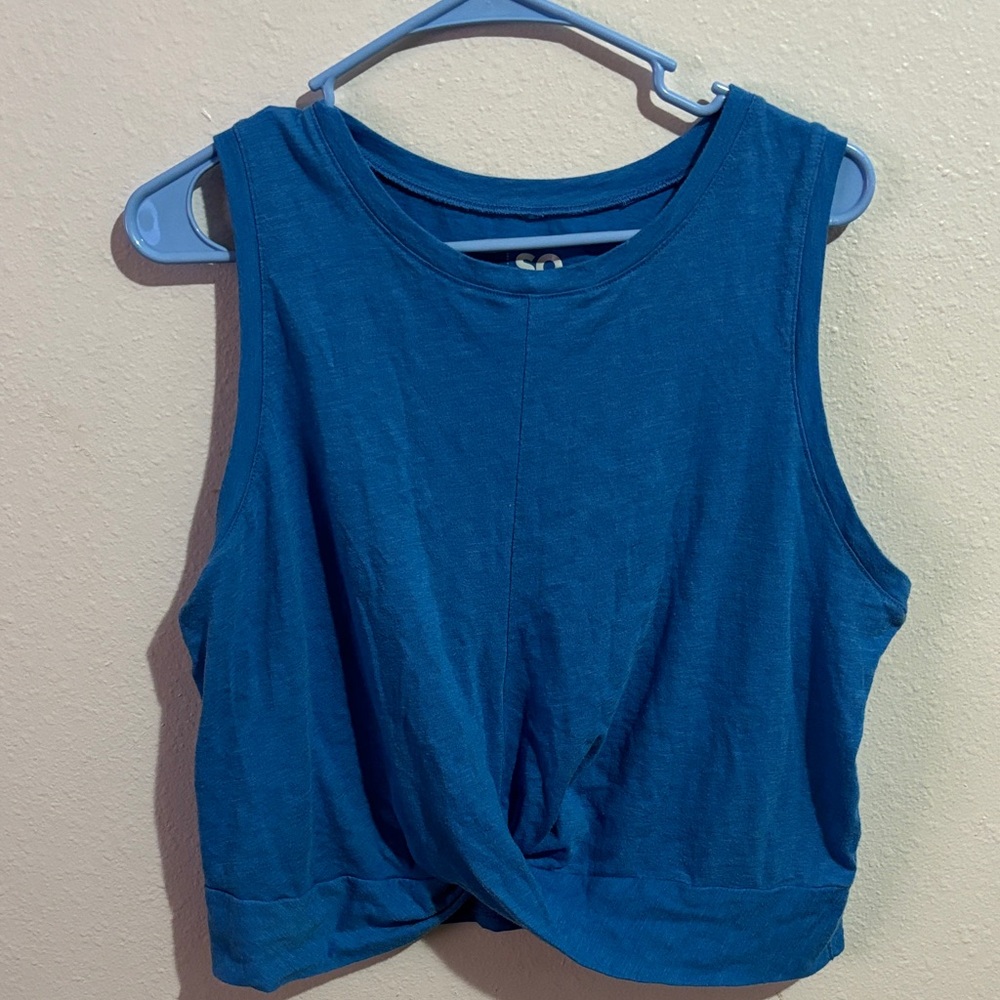 SO Vibrant Blue Women's Crop Top
